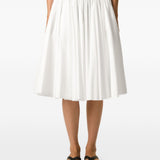 Gonna midi svasata in bianco Ami Paris - donna 