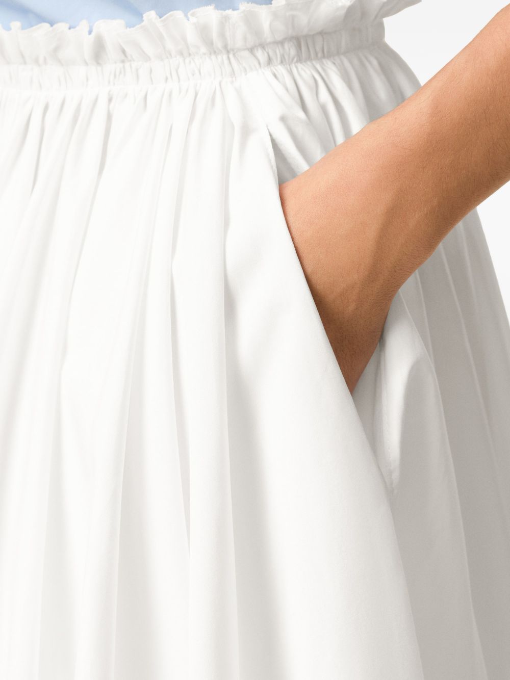 Gonna midi svasata in bianco Ami Paris - donna 