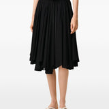 Gonna midi Corolla svasata in nero AMI PARIS - DONNA 
