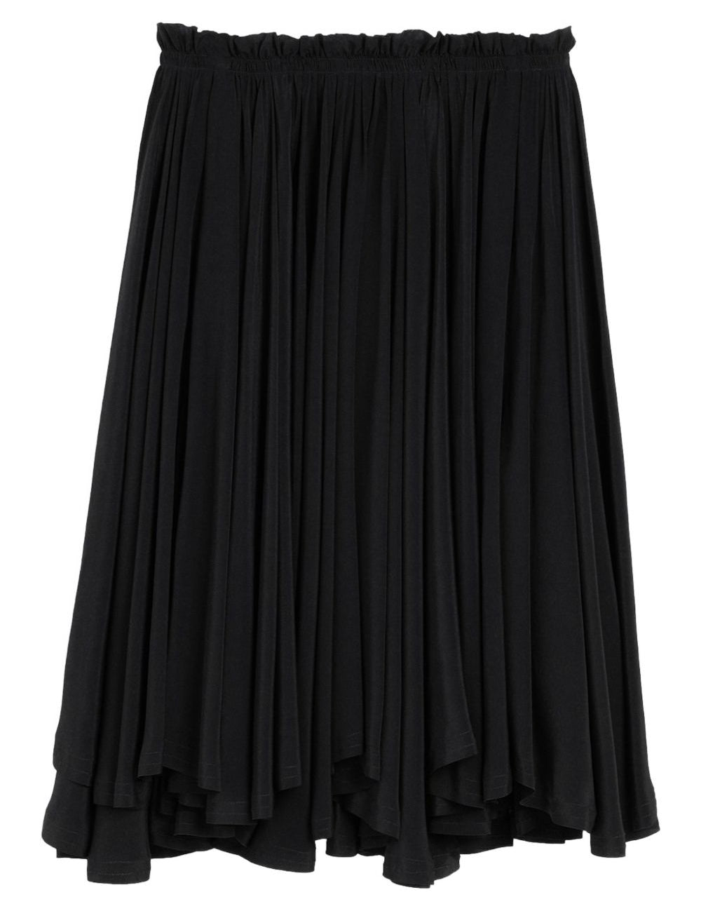 Gonna midi Corolla svasata in nero AMI PARIS - DONNA 