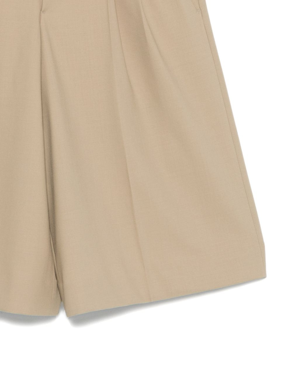 Shorts con pieghe in beige Ami paris - donna 