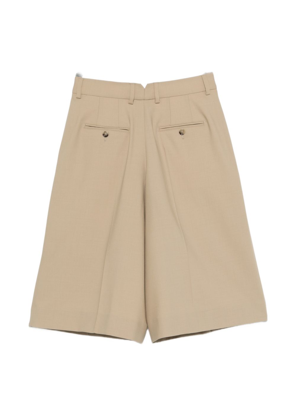 Shorts con pieghe in beige Ami paris - donna 