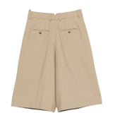 Shorts con pieghe in beige Ami paris - donna 