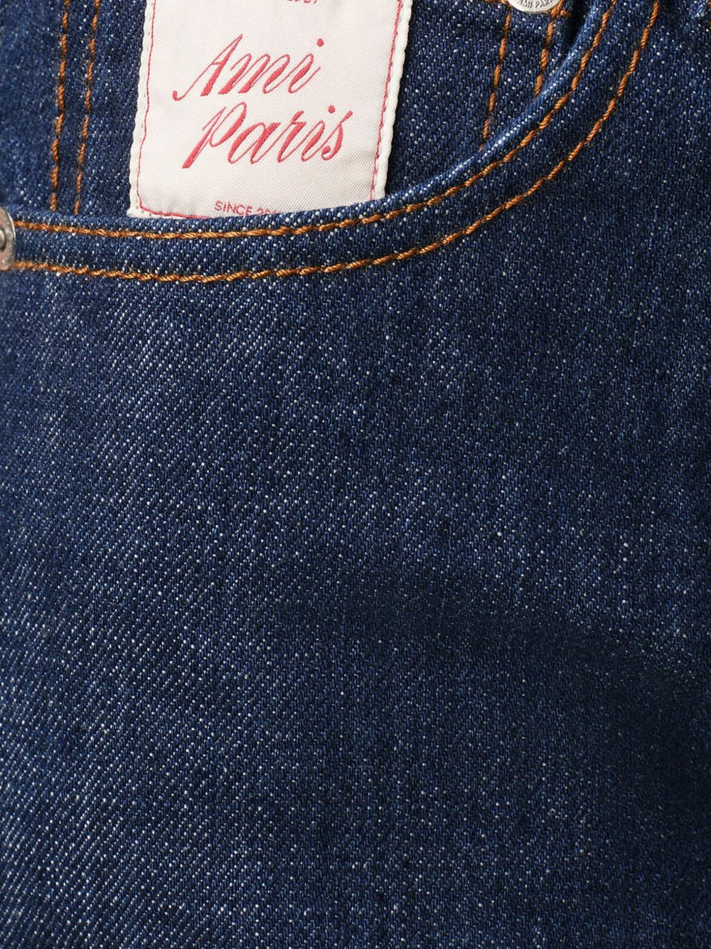 Shorts di jeans a cinque tasche in blu Ami paris - donna 