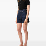 Shorts di jeans a cinque tasche in blu Ami paris - donna 