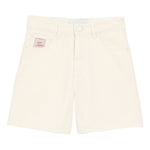 Pantaloncini in jeans di cotone in avorio Ami paris - donna 