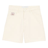 Pantaloncini in jeans di cotone in avorio Ami paris - donna 