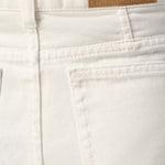 Pantaloncini in jeans di cotone in avorio Ami paris - donna 