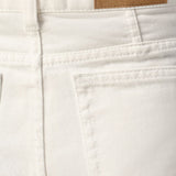 Pantaloncini in jeans di cotone in avorio Ami paris - donna 