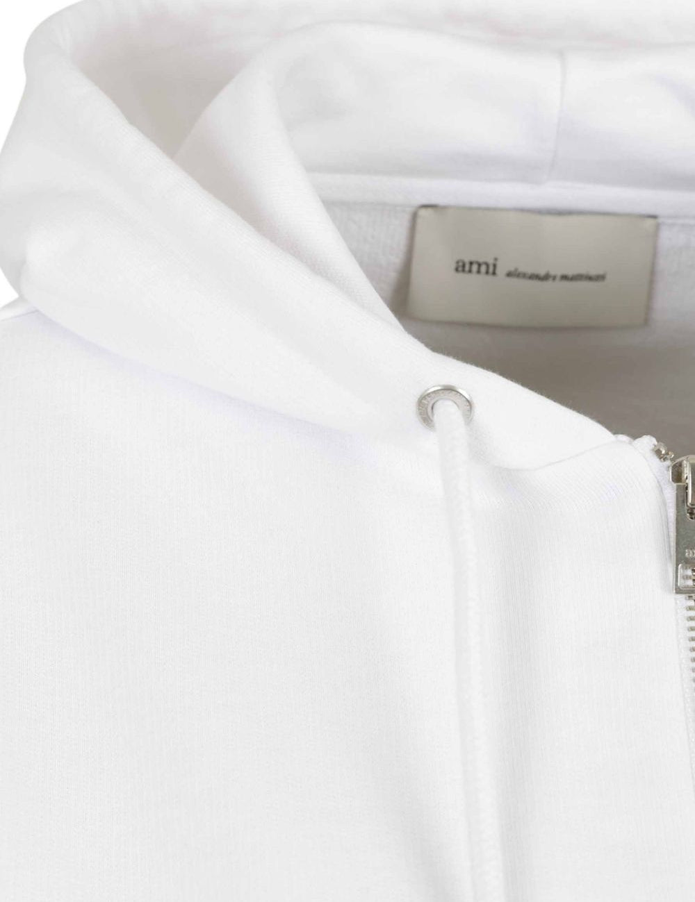 Felpa a maniche lunghe quota in bianco Ami paris - unisex 
