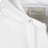 Felpa a maniche lunghe quota in bianco Ami paris - unisex 