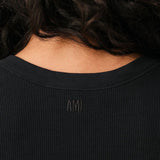 Canotta con logo Ami de Coeur in nero 