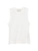 White round neck tank top