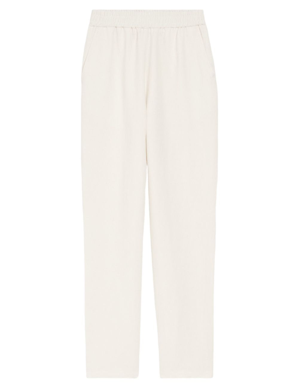 PANTALONI CON VITA ELASTICIZZATA IN BIANCO AMI PARIS - DONNA 