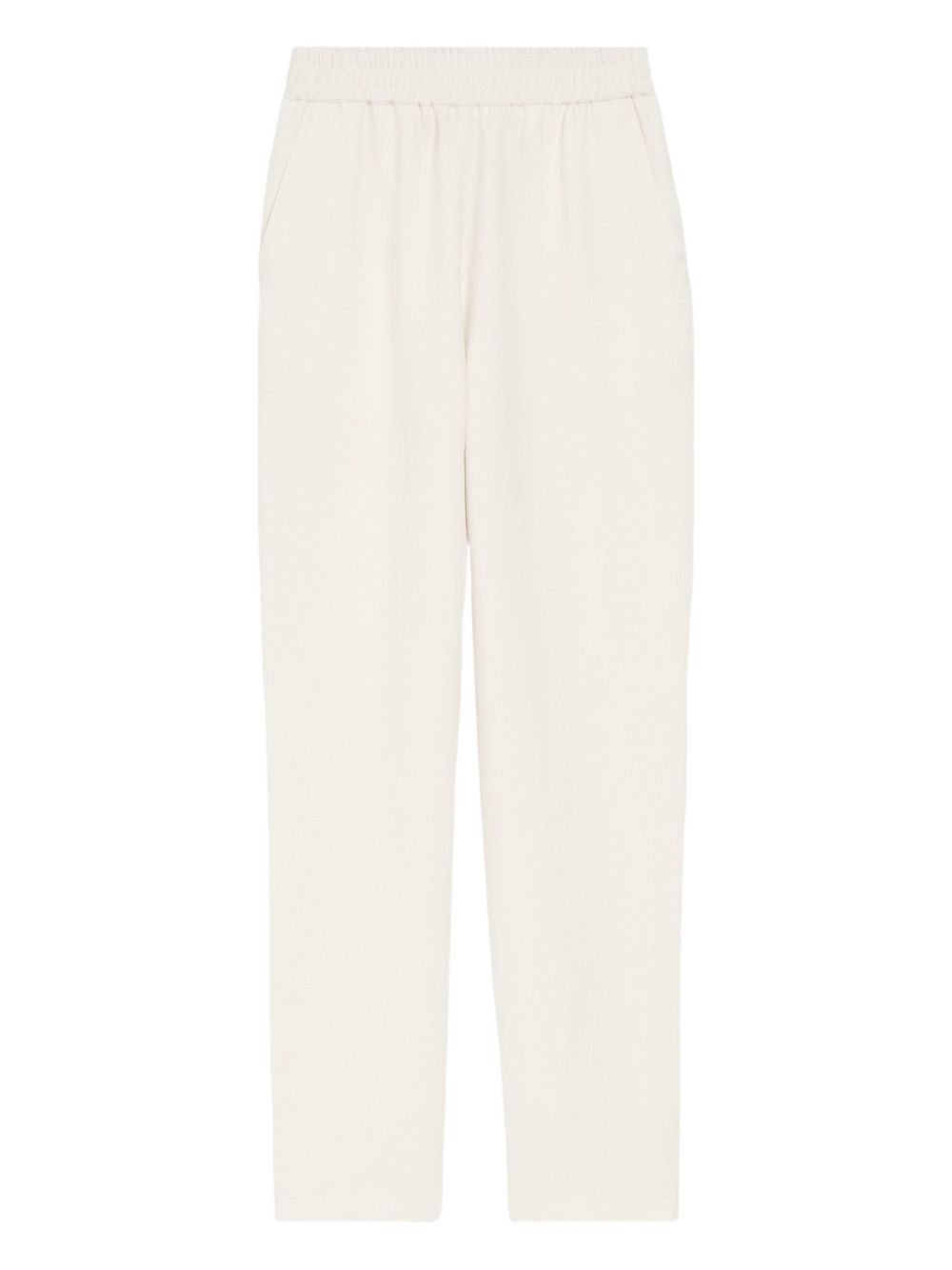 PANTALONI CON VITA ELASTICIZZATA IN BIANCO AMI PARIS - DONNA 