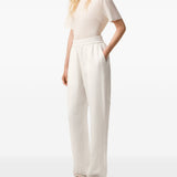 PANTALONI CON VITA ELASTICIZZATA IN BIANCO AMI PARIS - DONNA 