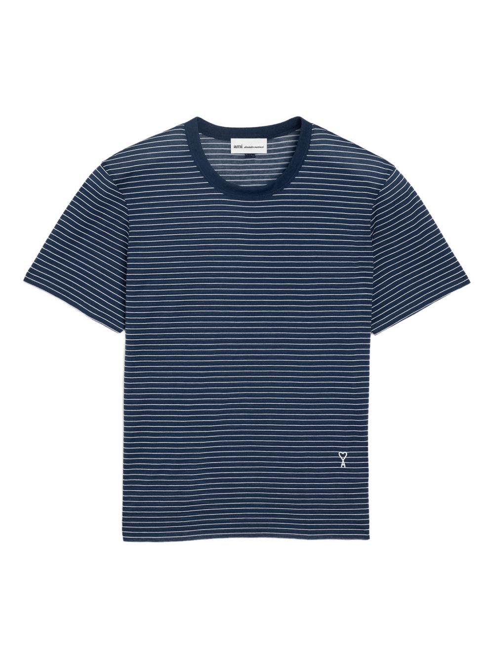 T-shirt Ami de Coeur a righe in blu Ami paris - donna 