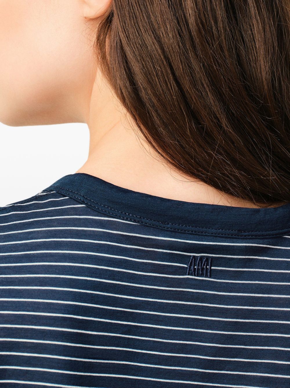 T-shirt Ami de Coeur a righe in blu Ami paris - donna 