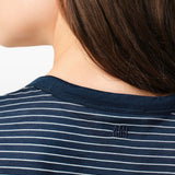 T-shirt Ami de Coeur a righe in blu Ami paris - donna 