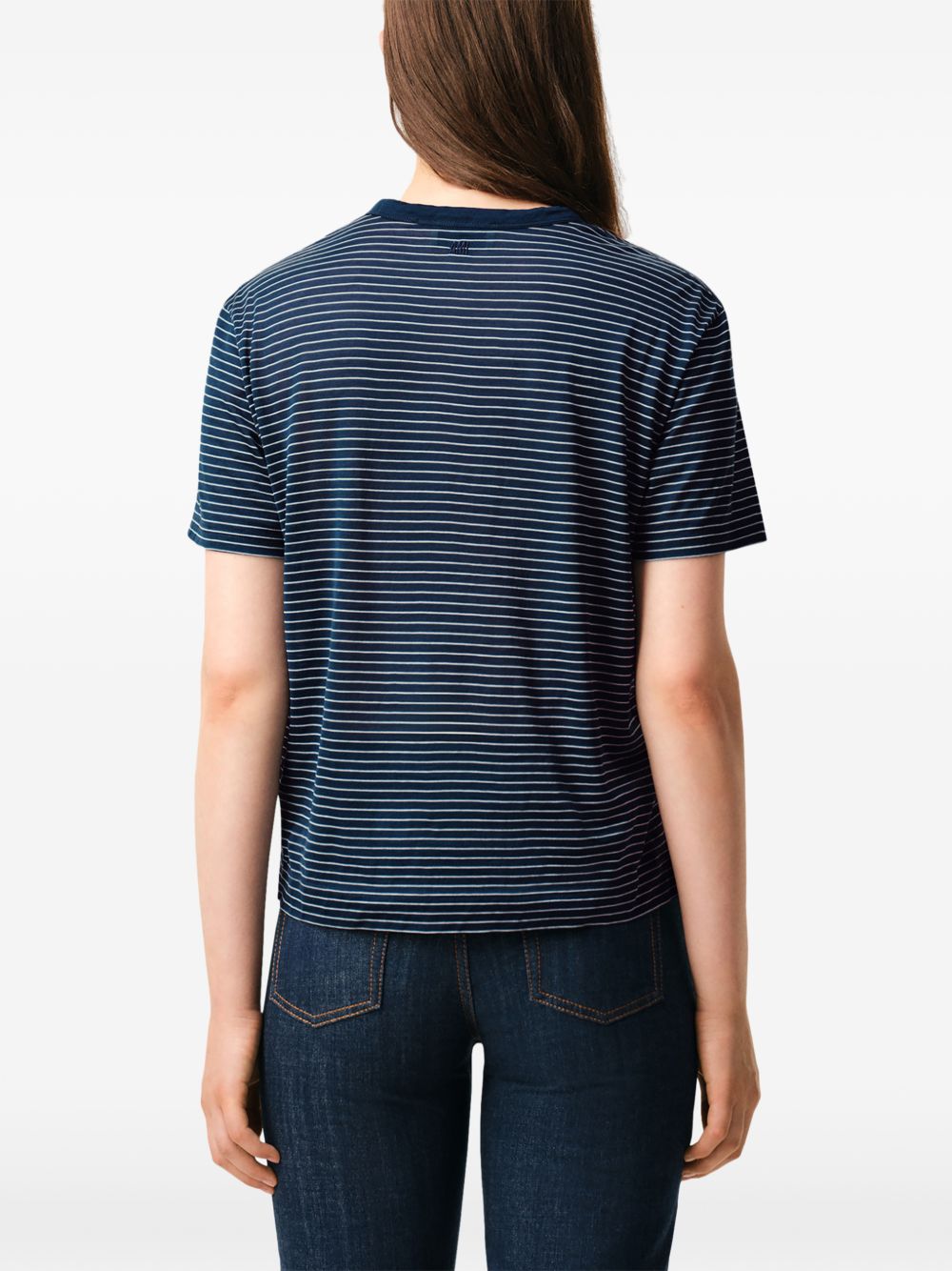 T-shirt Ami de Coeur a righe in blu Ami paris - donna 