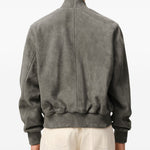 Giacca Ami de Coeur con zip in grigio Ami Paris - uomo 