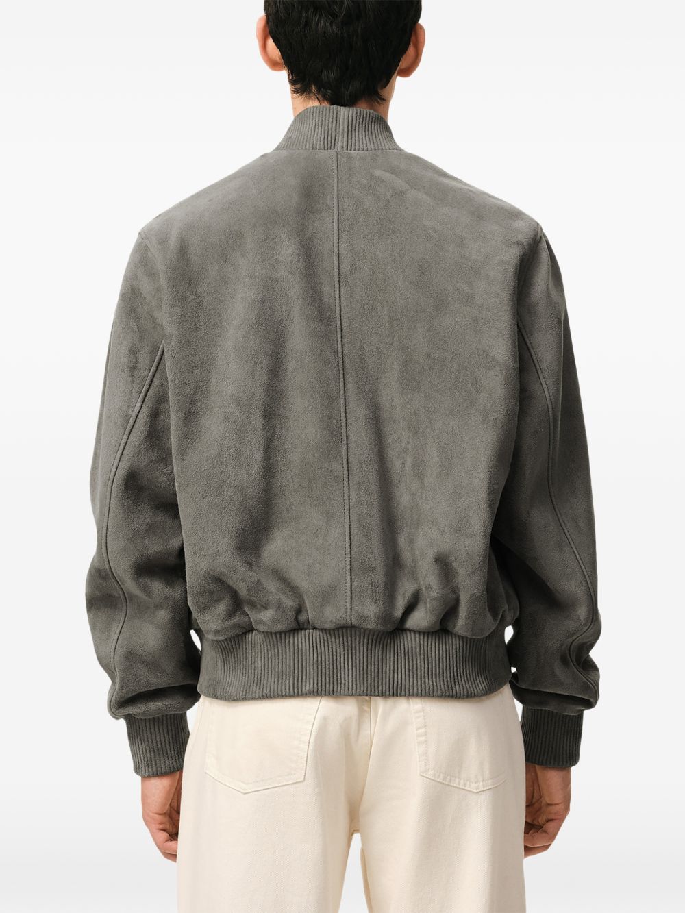 Giacca Ami de Coeur con zip in grigio Ami Paris - uomo 