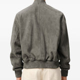 Giacca Ami de Coeur con zip in grigio Ami Paris - uomo 