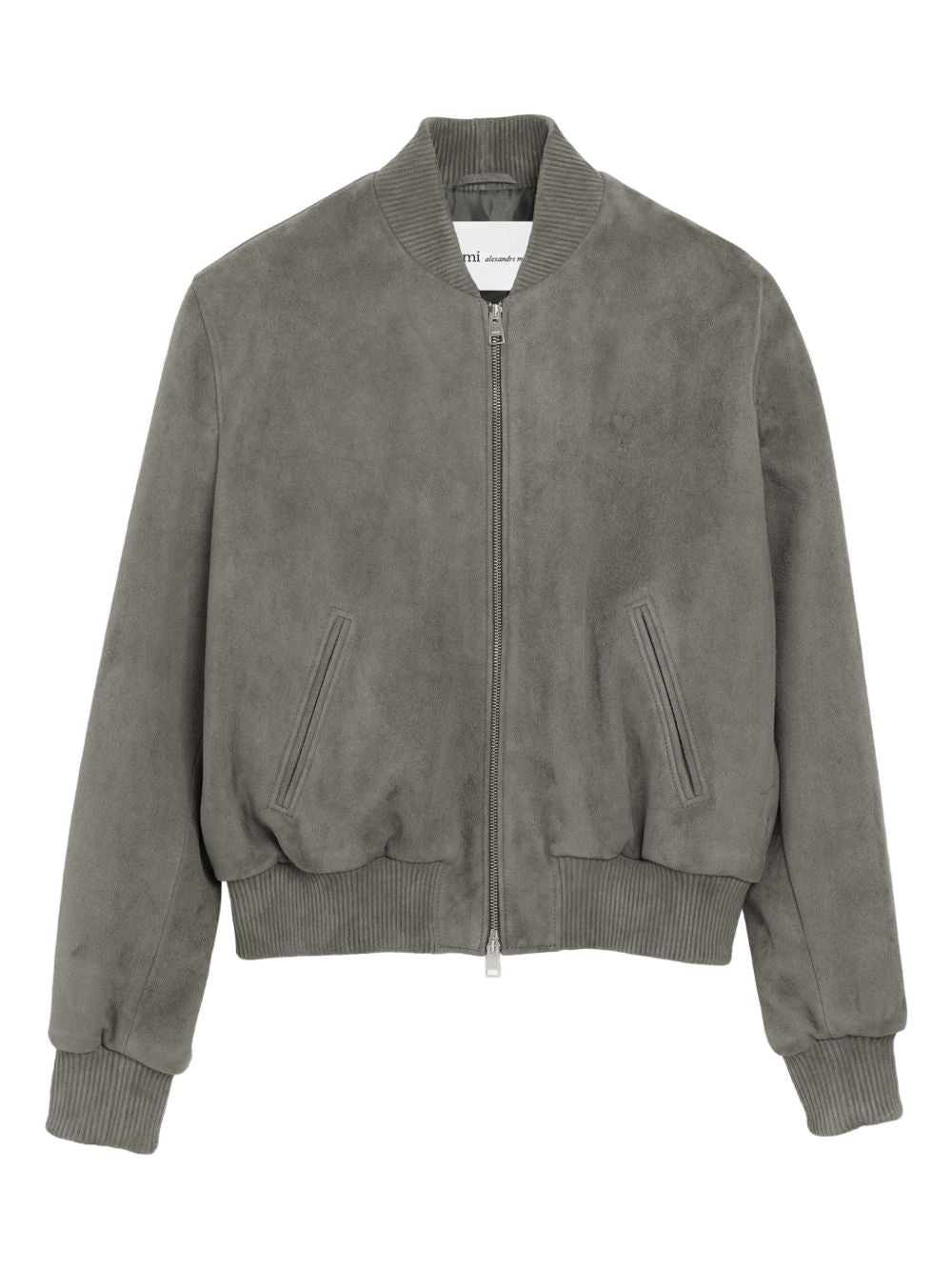 Giacca Ami de Coeur con zip in grigio Ami Paris - uomo 