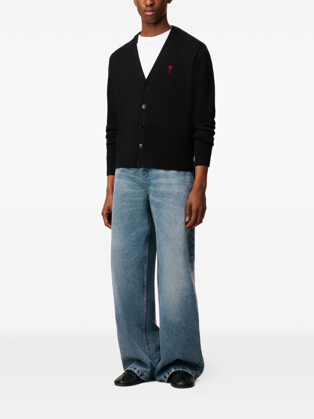 Cardigan Ami De Coeur in nero Ami paris - uomo 