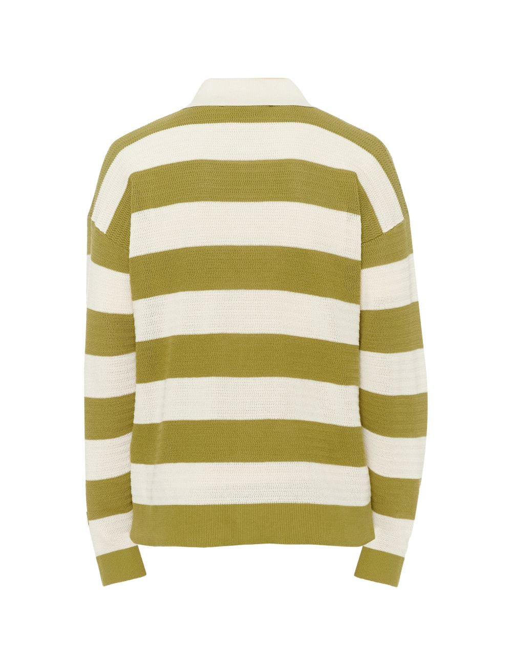 Cardigan a righe ami de coeur in bianco e verde Ami paris - uomo 