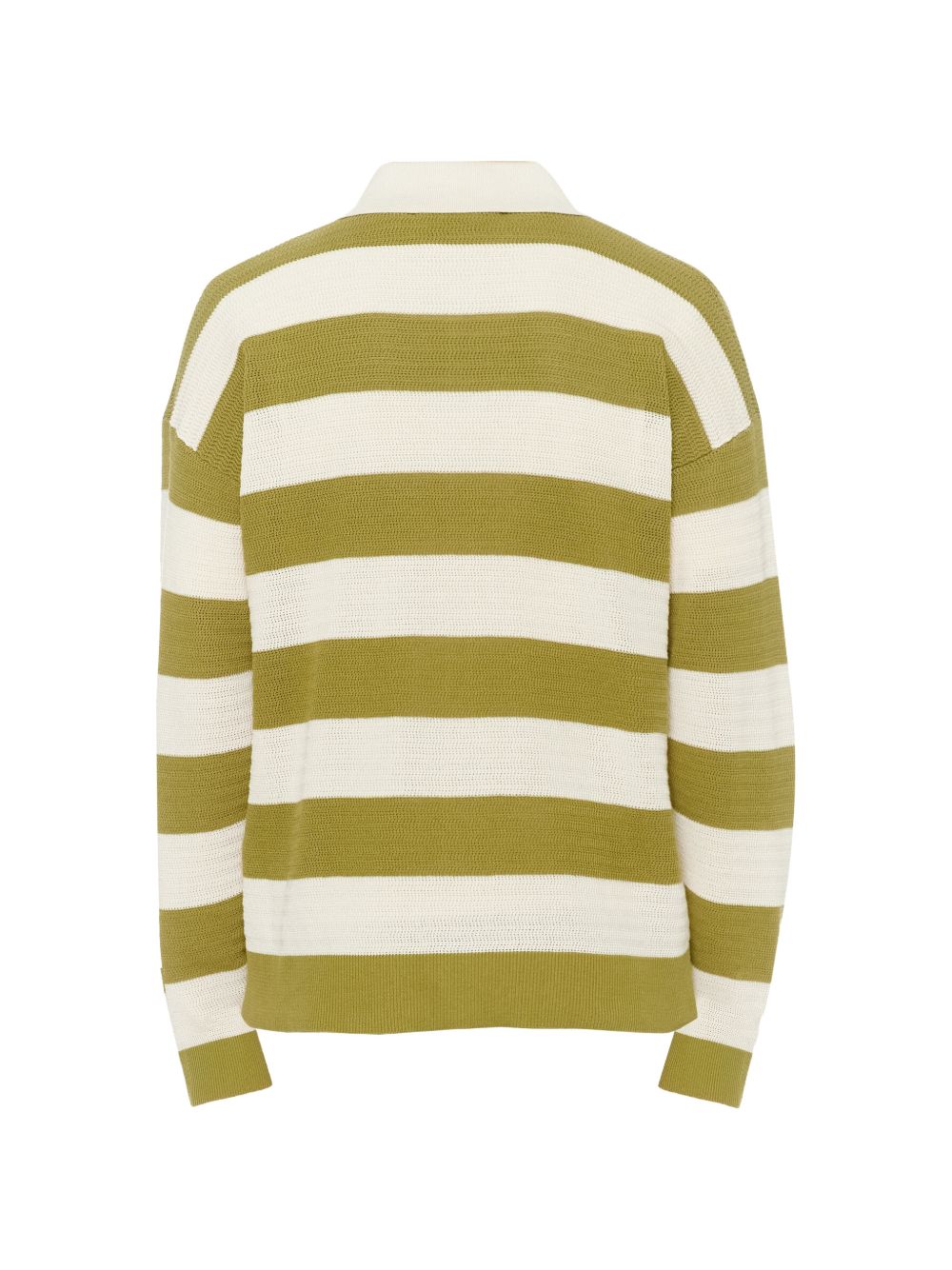 Cardigan a righe ami de coeur in bianco e verde Ami paris - uomo 