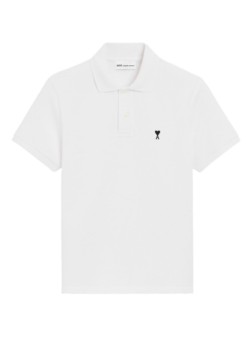 Polo Ami de Coeur in bianco Ami paris - uomo 