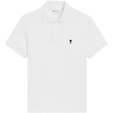 Polo Ami de Coeur in bianco Ami paris - uomo 