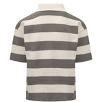Polo a righe in grigio Ami paris - uomo 