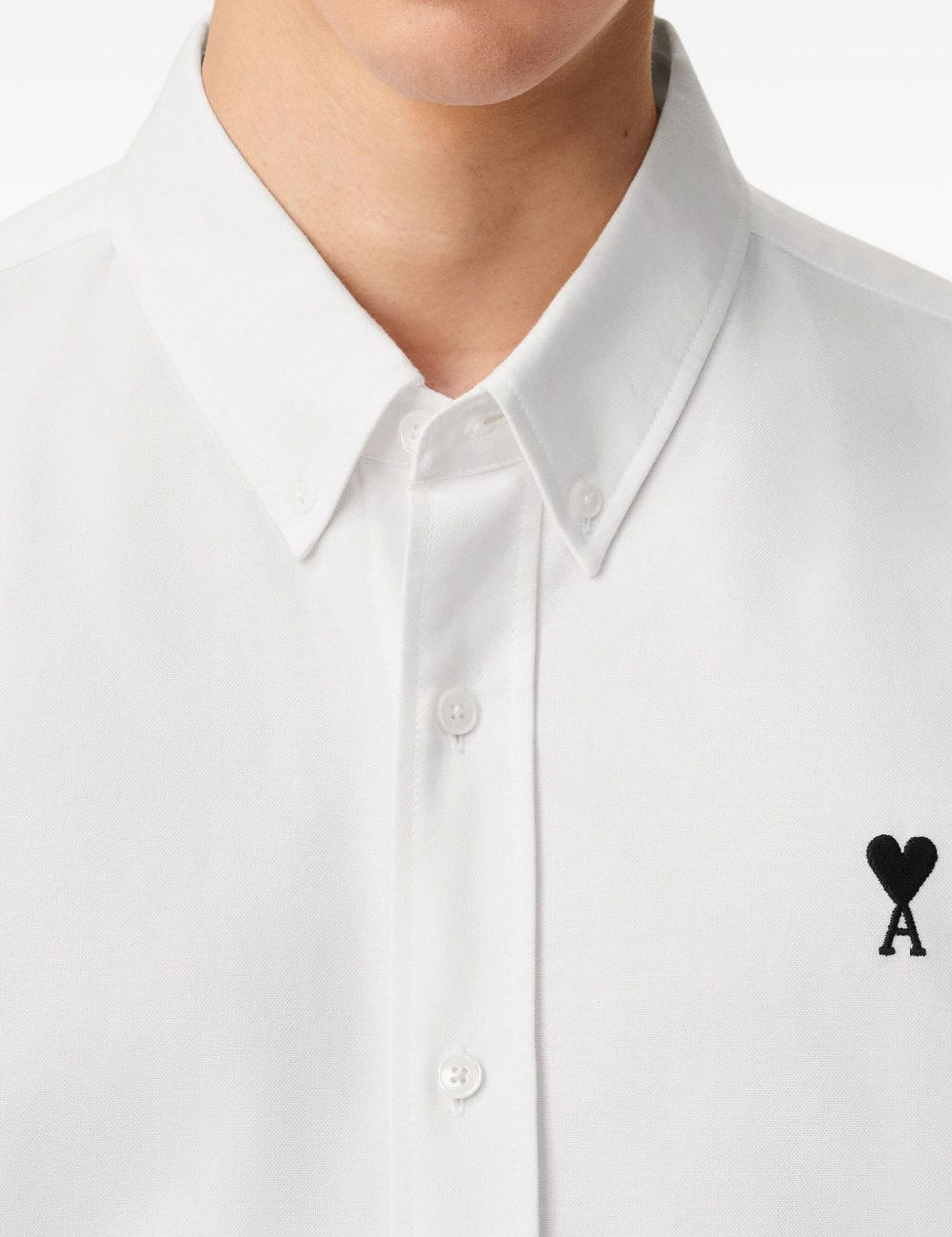 Camicia ami de coeur in bianco Ami paris - uomo 