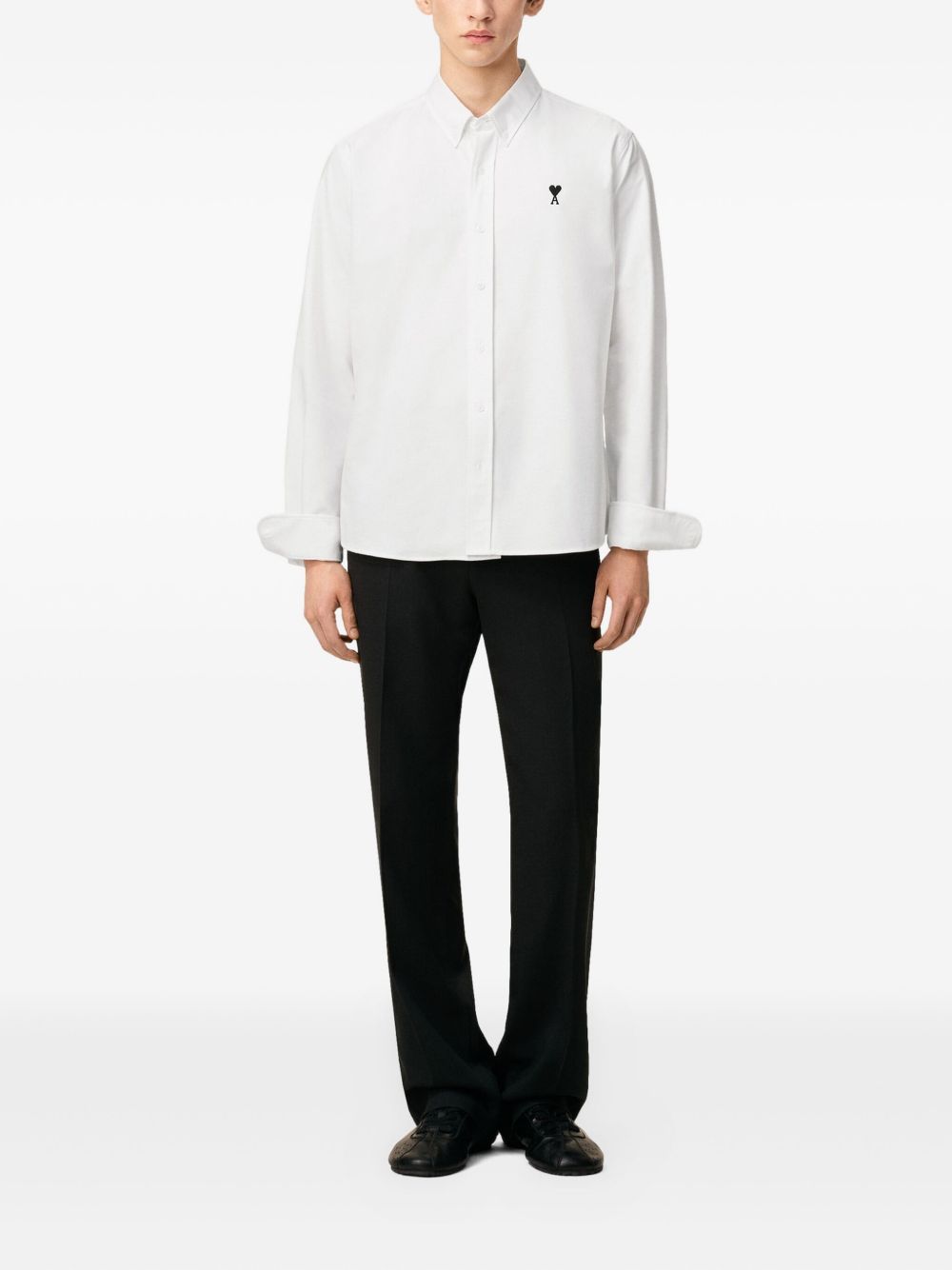 Camicia ami de coeur in bianco Ami paris - uomo 