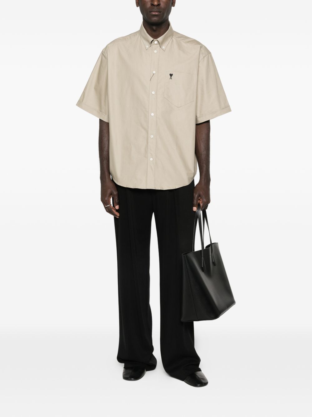 Camicia Ami de Coeur in beige Ami Paris - uomo 