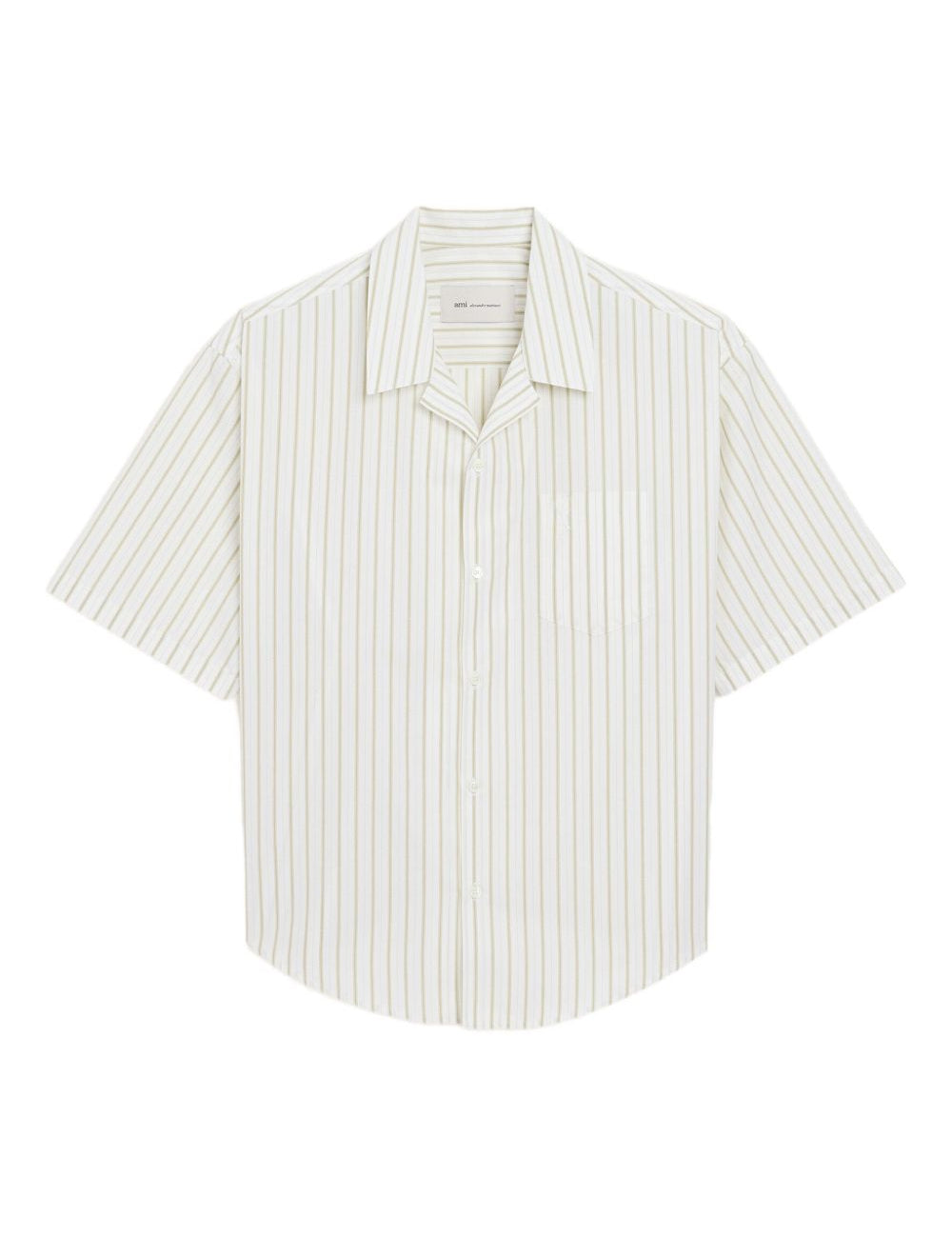 Camicia Ami de Coeur a righe in bianco Ami Paris - uomo 