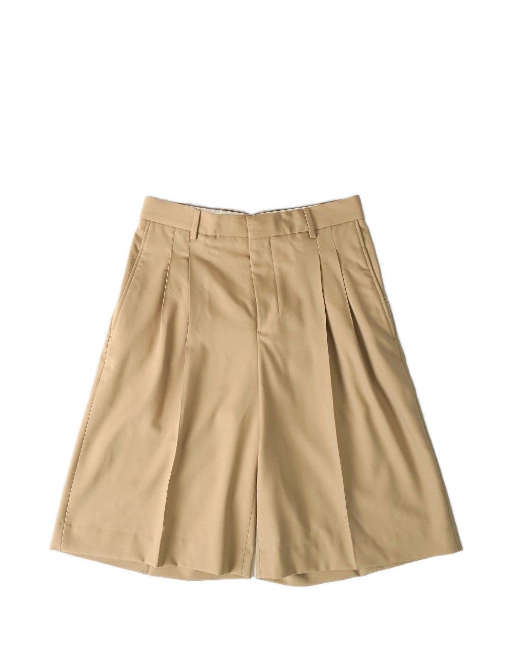 Shorts a gamba ampia in beige Ami paris - uomo 