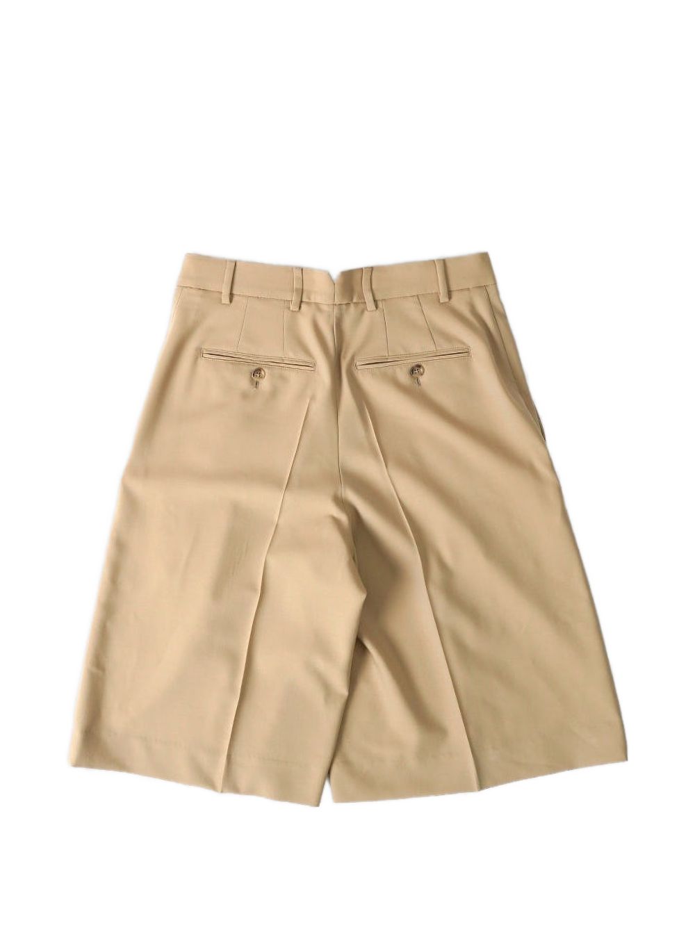 Shorts a gamba ampia in beige Ami paris - uomo 
