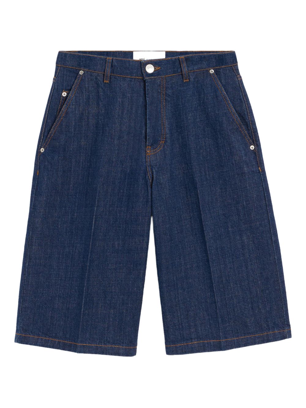 Blue five-pocket denim shorts Ami paris - uomo 