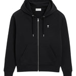 Felpa con zip Ami De Coeur in nero Ami paris - unisex 