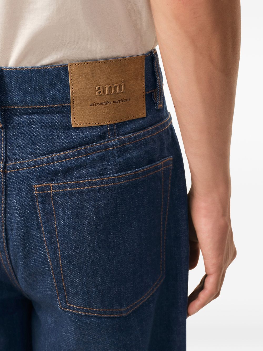 Jeans balloon fit in blu Ami paris - uomo 