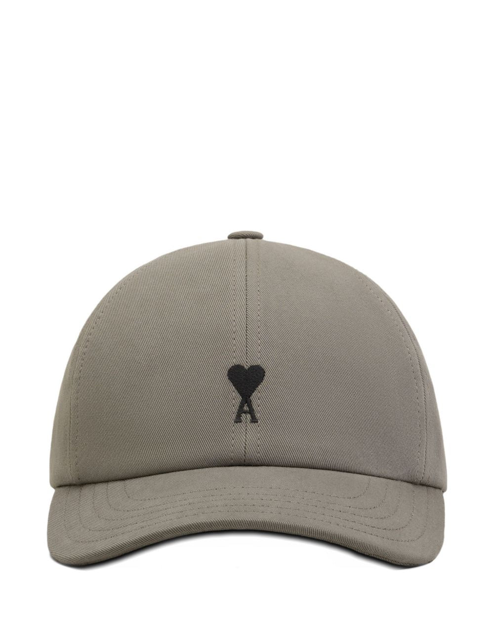 Cappelino da baseball con logo in grigio Ami paris - unisex 