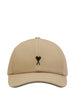 Cappello da baseball con logo in beige Ami paris - unisex