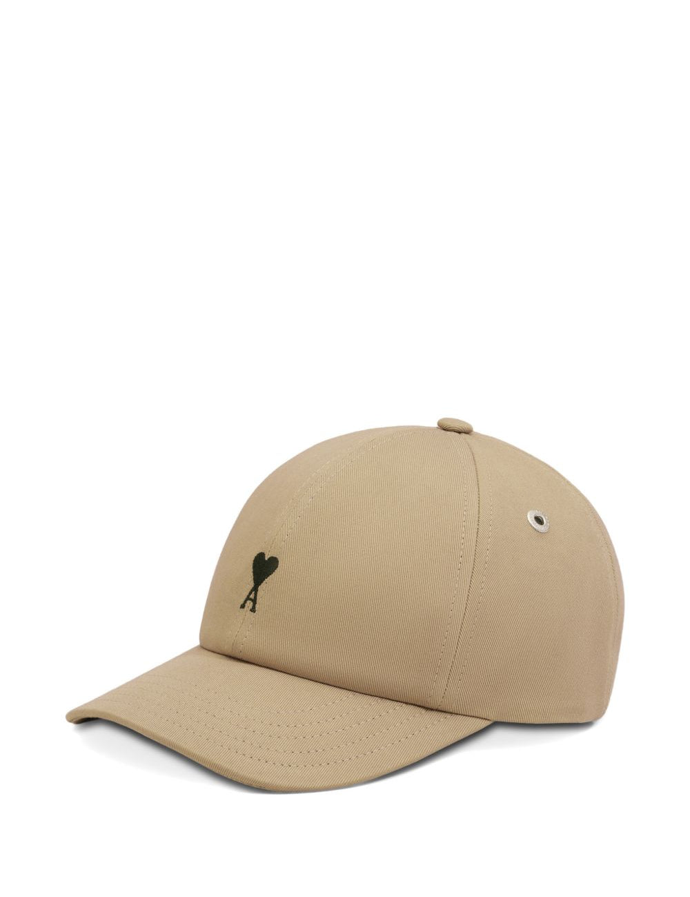 Cappello da baseball con logo in beige Ami paris - unisex 