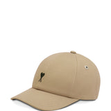Cappello da baseball con logo in beige Ami paris - unisex 