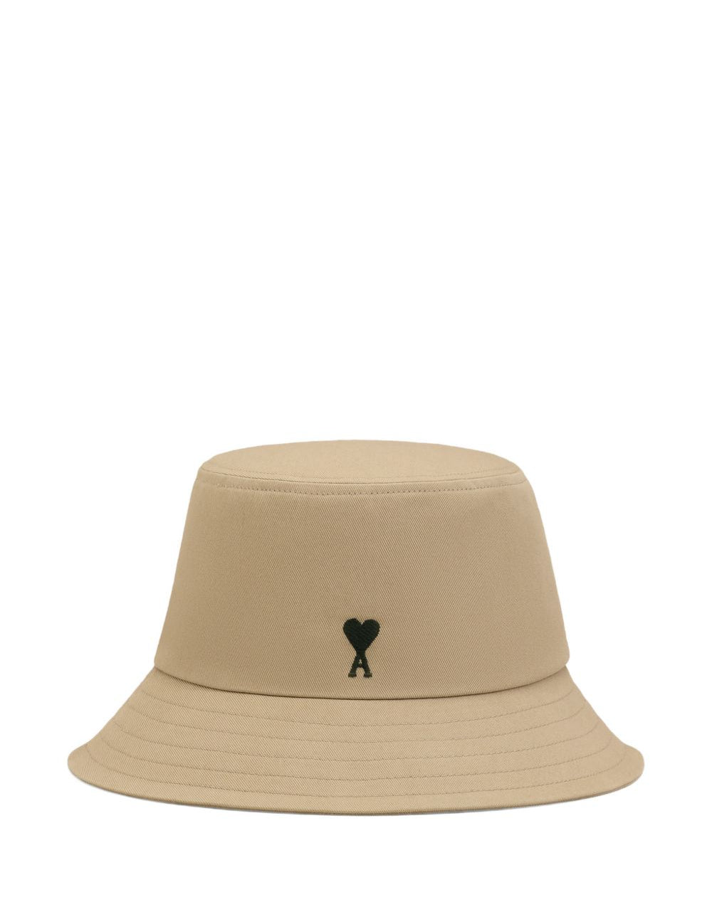 Cappello bucket con logo in beige Ami paris - unisex 