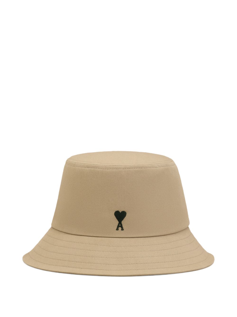Cappello bucket con logo in beige Ami paris - unisex 
