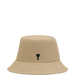 Cappello bucket con logo in beige Ami paris - unisex 